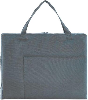 Кімоно® Складаний килимок для собак у подорожах (60x80 см) • Переносний килимок для собак • Подорожній килимок для собак у вигляді сумки • Лежанка для собак з собою • Килимок для собак, що стирається • Колір: Сірий