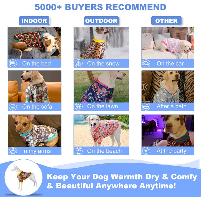 Теплий собачий светр LovinPet для великих порід: зручний, з фланелі, коричневий, для зими