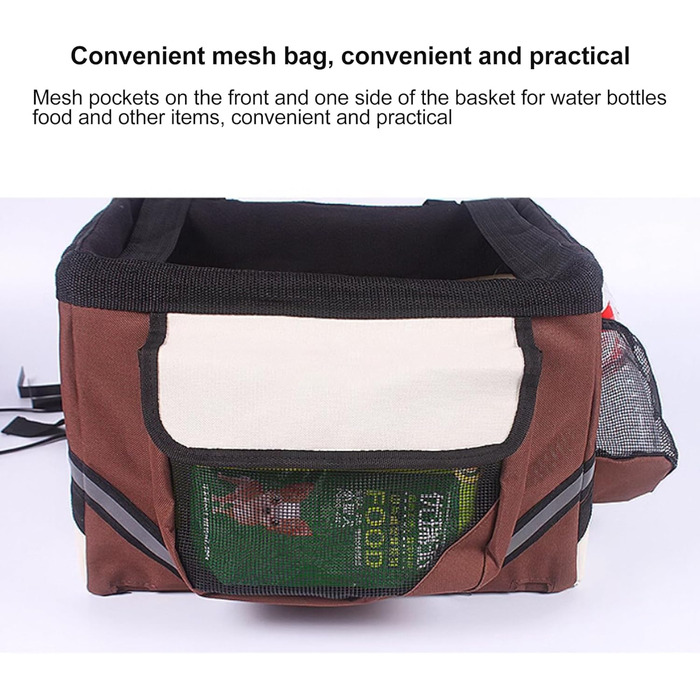 Велосипельна переноска для собак DONGXIAO, рюкзак для тварин, чорний, Oxford-Gewebe, до 6 кг