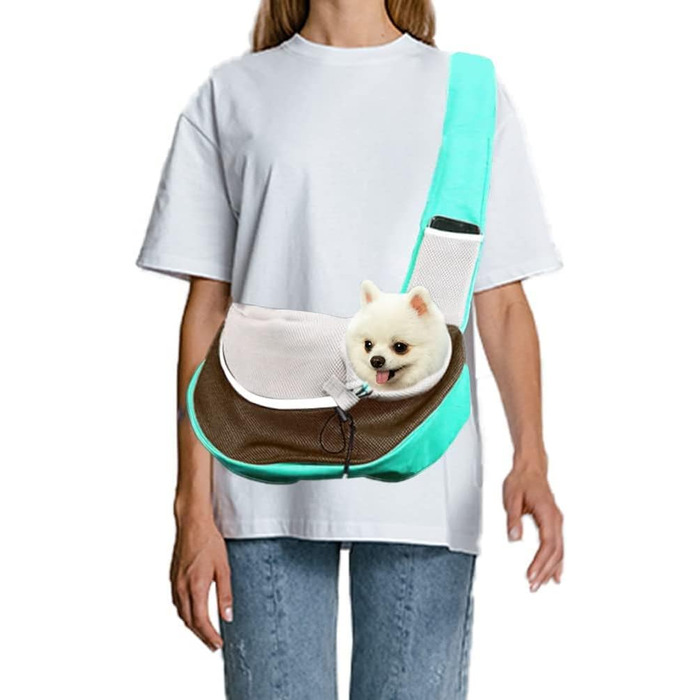 Транспортна сумка для собак та котів FeimaX Roa (S, Зелений)