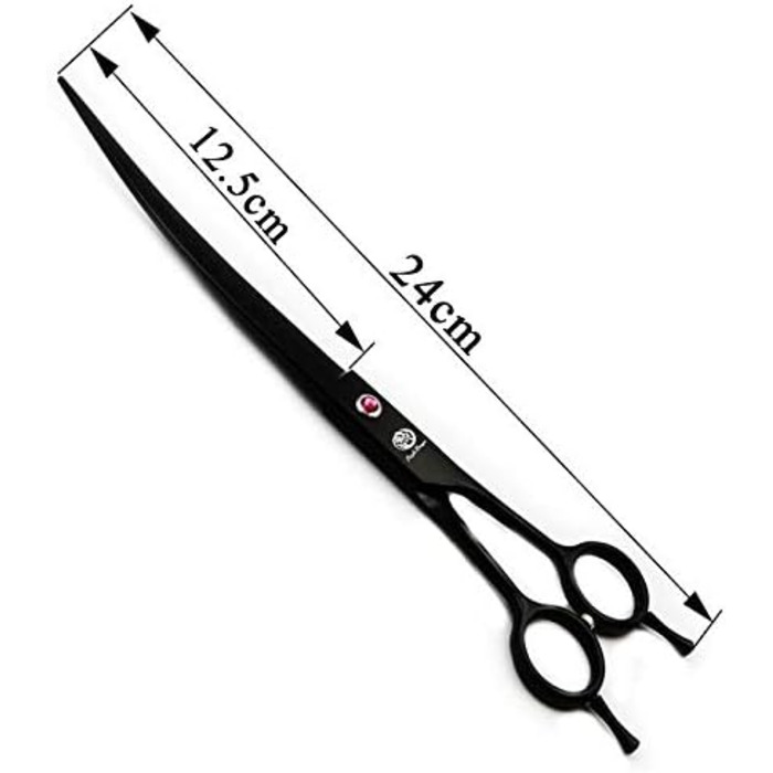 Професійна шерсть для собак Purple Dragon 9.1 дюйма з двома хвостами, для лівш та правш (чорний)