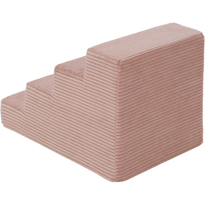 Сходинки для собак Velinda з 4 сходинками, котяча драбина, допомога у вході для домашніх тварин, матеріал: пінопласт, колір: рожевий (Cord)