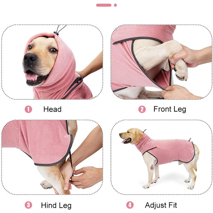 Тепла флісова жилетка для собак - флісовий пуловер/зимовий одяг для собак, Marine, XXL Marine XXL