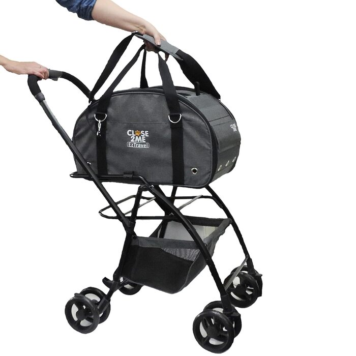 Транспортна система для тварин EzTravel - переноска з шасі