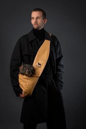 Сумочка для собак Noah & Paw для маленьких собак до 10 кг, з регульованим плечовим ременем та м'яким хутром, 3X захист, переноска для тварин з веганської шкіри