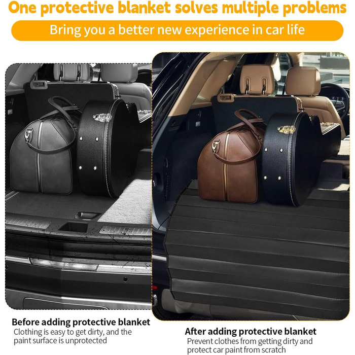 Захист для вантажного відсіку автомобіля, 96 x 64 см, універсальний, від бруду, шерсті тварин, захист для собак