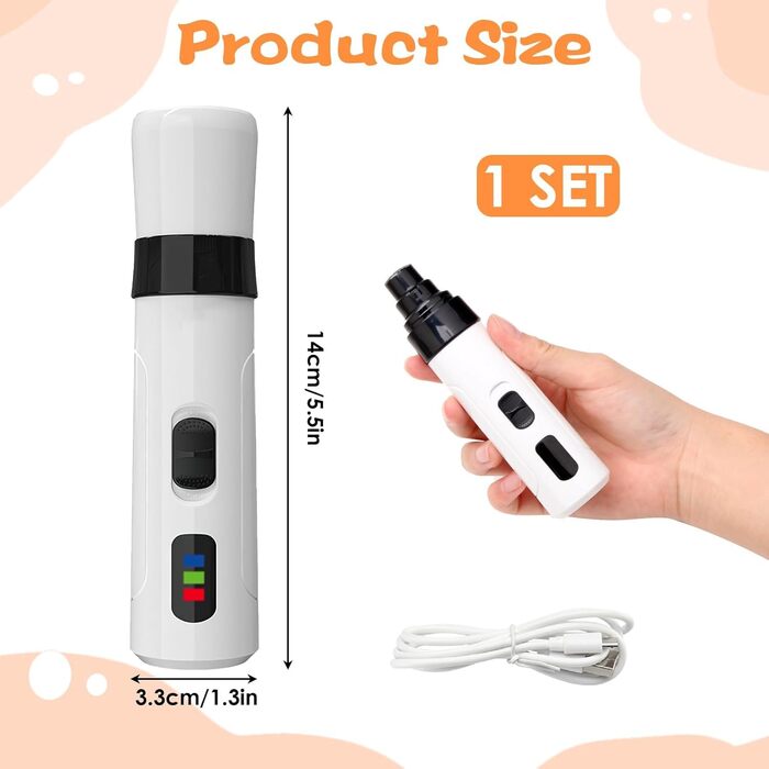 Шліфувальник кігтів для собак Orthopfote Ortho Trimmer Pro, професійний, з м'яким шліфуванням