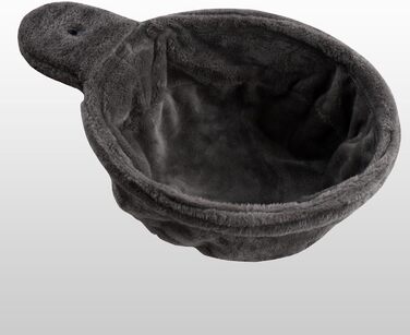 Лягушка для котячого будиночку HappyPet XL, Ø 40 см, з металевим каркасом, 440 г плюшу, до 15 кг, антрацит