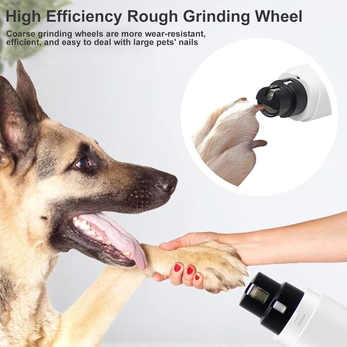 Електричний точило для собачих кігтів з LED-підсвічуванням, акумуляторний, для собак великих, середніх та малих порід, котів. Безшумний, безболісний точило для кігтів.