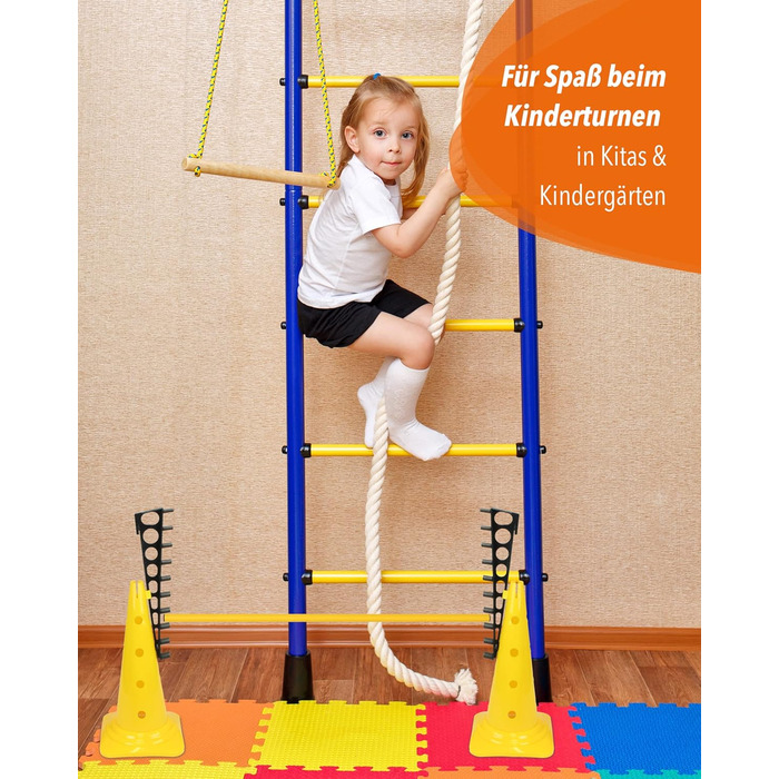 Кільцеподібна перешкода Sportikel24 для аджиліті з жердиною 100 см – для собак, коней та дітей