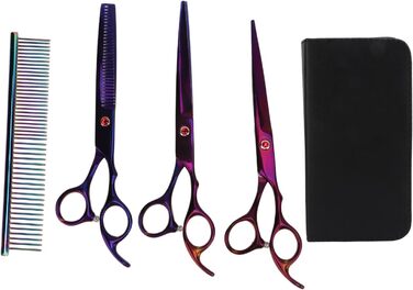 Професійний набір ножиць для грумінгу собак, 5 шт., 17.8 см, нержавіюча сталь