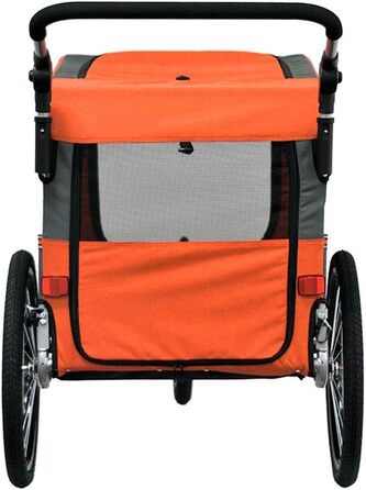 Papilioshop Zeta – 2-в-1 причіп для велосипеда та візок для собак та домашніх тварин, складаний, легкий та стабільний, ідеальний для перевезення тварин та прогулянок (Помаранчевий M)