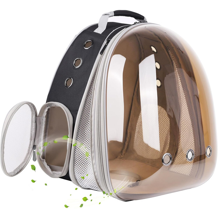 Рюкзак для кота, переноска для тварин до 9 кг, з переднім розширенням, прозора сумка-кокон для котів, кроликів та цуценят