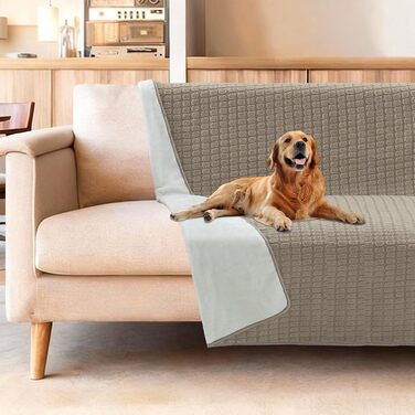 Водонепроникний плед для собак та котів H.Versailtex, 80 x 100 см, пісочний колір