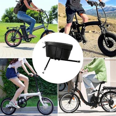 Корзина для собак на велосипед до 7.5 кг, 39 × 23 × 25 см, водовідштовхувальна, дихаюча, знімна, для собак та котів