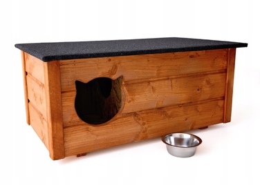Будиночок для кота, коричневий, прямокутний, 88 x 45 x 35 см