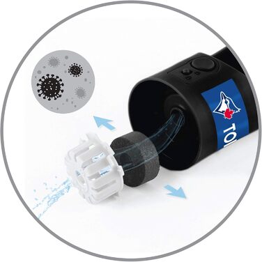 Поїльник для тварин MLB Toronto Blue Jays - пляшка для води для собак та котів, 382.7 г, з 2 вуглецевими фільтрами