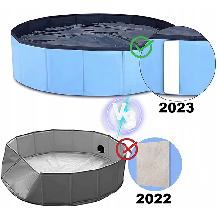 Великий міцний садовий басейн для собак XXL