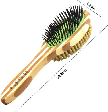 Двостороння щітка для собак та котів: для грумінгу, масажу та видалення шерсті
