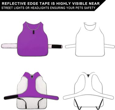 Водонепроникний теплий дощовик для собак MIGOHI Stormguard, з флісовою підкладкою, розмір M, фіолетовий