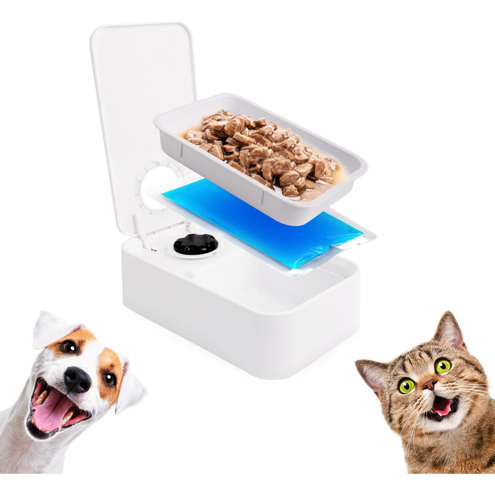 Автоматичний годівник для котів та собак ALL FOR PAWS з таймером, для сухого та вологого корму, миється в посудомийній машині