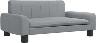 Крісло-ліжко для собак, м'яке ліжко для тварин, ліжко-софа для маленьких собак, котів, сірого кольору, тканина, 70 x 45 x 30 см