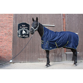 Кінська зимова попона time4horses 1200D з високою горловиною, 300 г, водонепроникна, для стайні та пасовища, 145 см