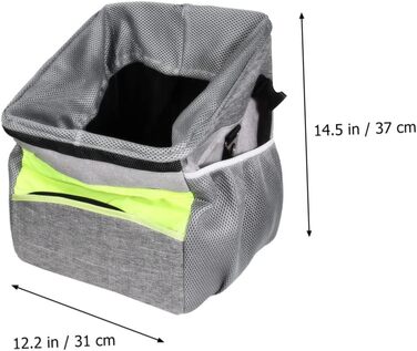 Фahrradkorb iBasenice для тварин: складаний, дихаючий, з ручкою спереду. Підходить для перевезення собак, котів, іграшок, ласощів та телефону.