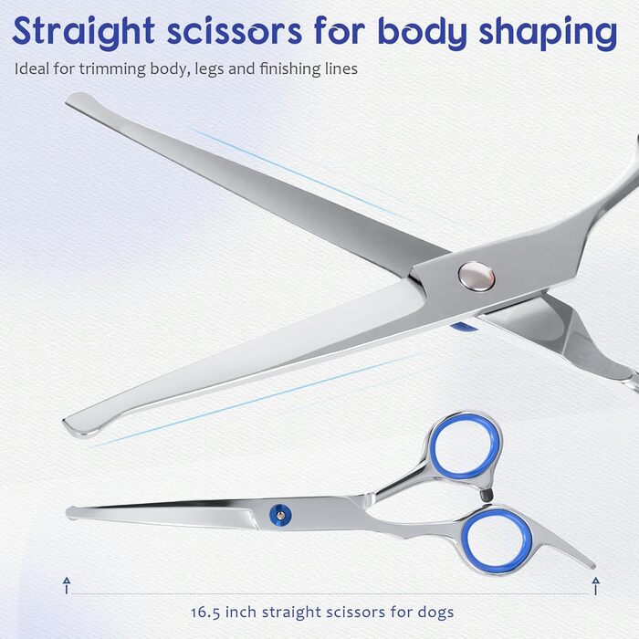 Професійна собача шарикова ножиця з нержавіючої сталі 4CR, цілісна конструкція, безпечна, титанове покриття, для собак, котів та інших тварин, рожева (блакитна, 5-в-1)