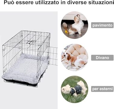 Крісло-ліжко для собак середніх порід, 94x61x6 см, хакі. М'яке, з коротким ворсом, з неслизьким дном, в мармуровому стилі