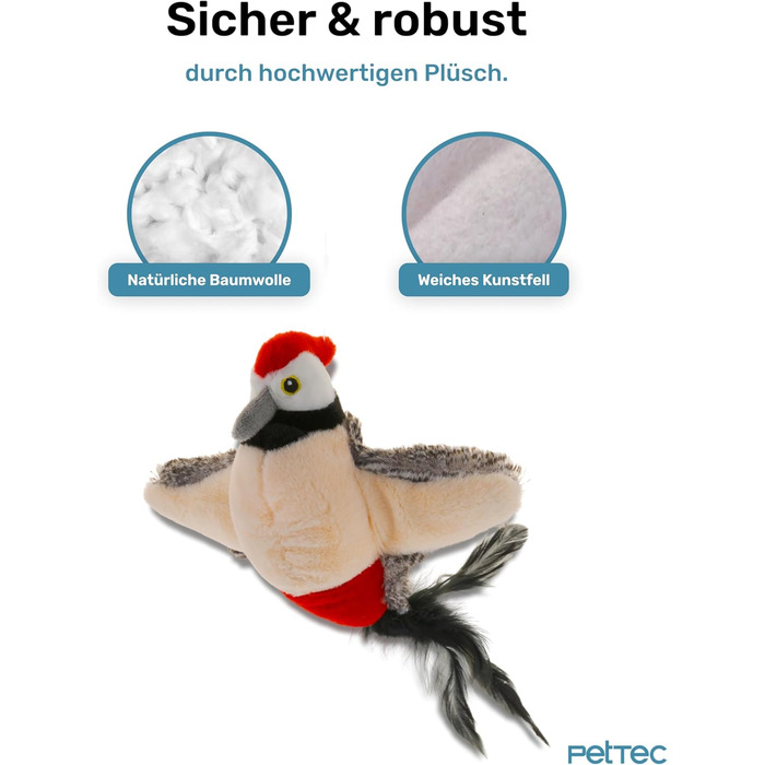 Інтерактивна іграшка для котів PetTec® з лазерним вказівником - автоматична, електрична, для зайнятості 24/7