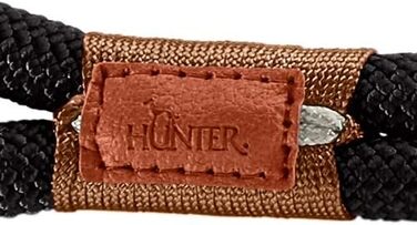 Нашийник для собак HUNTER OSS, мотузка, латунь, морський стиль, L-XL (чорний, 40 (S-M))