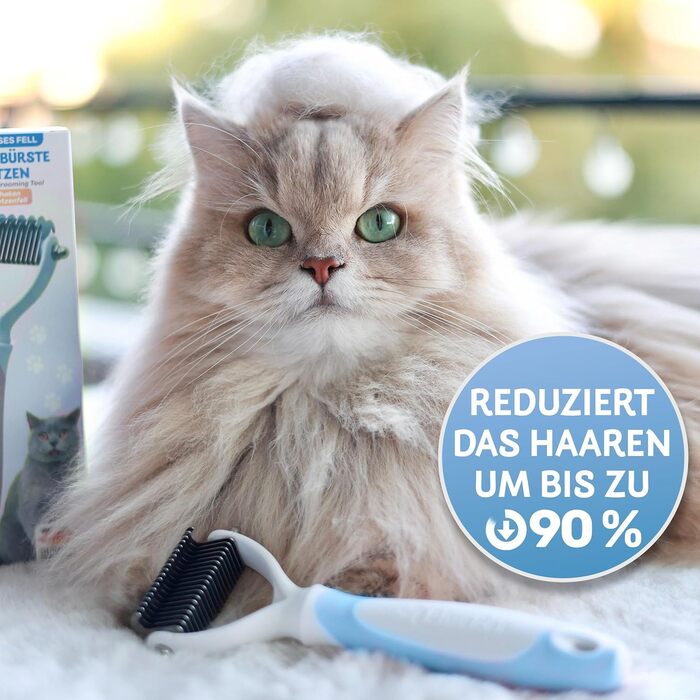 Бурштук для котів BluePet для догляду за підшерстям, вичісування та розплутування шерсті. Підходить для котів з довгою шерстю.