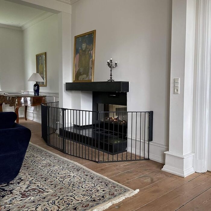 Захист для каміну/сходи/кімнати BabyDan Flex XXL, 90-350 см, Чорний, Данія - захист для дітей та домашніх тварин