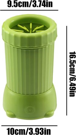 Автоматичний мийка лап для собак Pomurom: USB-пристрій для собак середніх порід, для дому, зелений