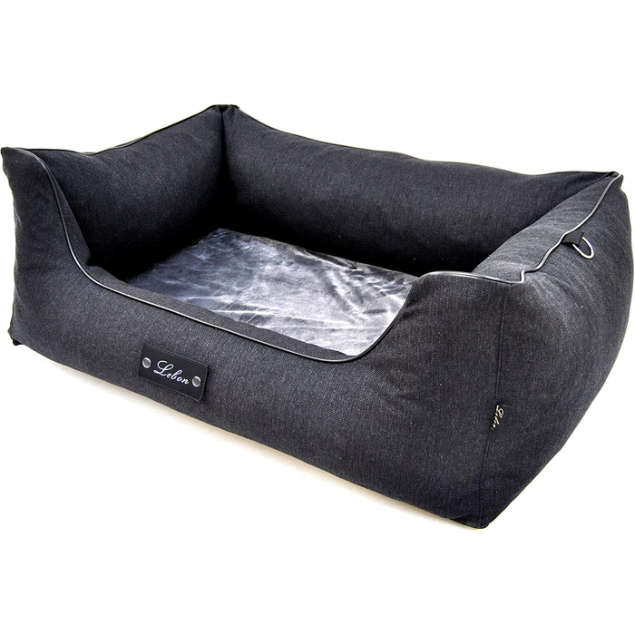 Ортопедичне собаче ліжко Lebon Carl Plus 100x75x30 см з підстилкою - Deluxe, Made in EU