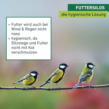 Годівниця для птахів Windhager Ranch, прозора, червона, з мотузкою, 31 x 22 x 20 см