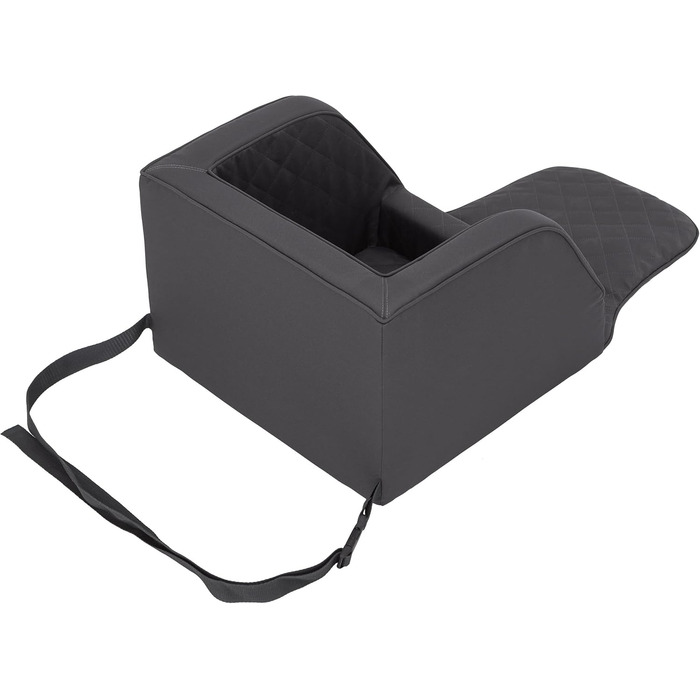 Транспортна переноска для собак, лежанка для собак, кошик для собак, лежанка для котів, для маленьких собак (46x46x31 см, графіт)