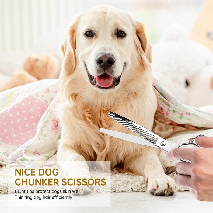 Професійна витончена ножиці для грумінгу собак та котів, 7 дюймів, японська сталь