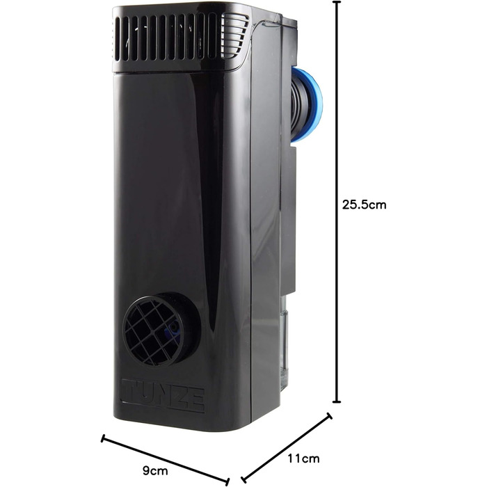 Фільтр для акваріума Tunze Comline Streamfilter 3163, для очищення поверхні та дна, з потужним магнітним кріпленням, для акваріумів 60-400 л, універсальний фільтруючий матеріал