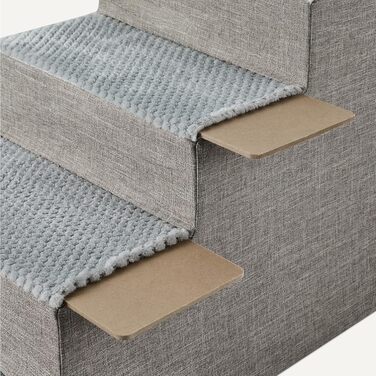 Сходинка для собак Amazon Basics – сіра, 4 сходинки, для високих диванів та ліжок