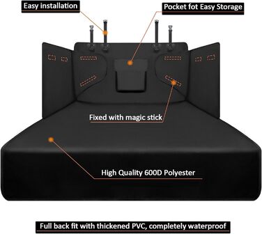 Захист для багажника автомобіля Auto Hundematte, для VW ID.7 Tourer/Kombi 2023-2025, водовідштовхуючий, стійкий до подряпин