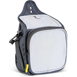 Сумка для ласощів для собак ALLSOPETS з інтегрованим диспенсером для відходів та декількома кишенями, біла