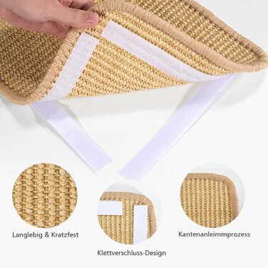 Килимок для котів з сизалю 2 шт., 50x25 см - захист від подряпин меблів