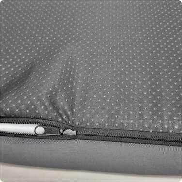 Ортопедичне ліжко для собак Odolplusz | Ліжко для великих собак, 100x70x7 см, сірий (Графіт), знімний чохол