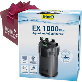 Зовнішній фільтр для акваріума Tetra EX 1000 Plus, для акваріумів до 300 л, потужний очищувач води, кришталево чиста вода, комплект із сюрпризом від Paulnala.de