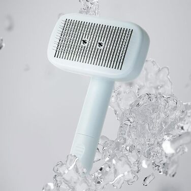 Щітка для собак проти випадання шерсті | Самоочисна щітка для тварин | Антистатична, для видалення підшерстка | Розчісування, масаж, видалення ковтунів