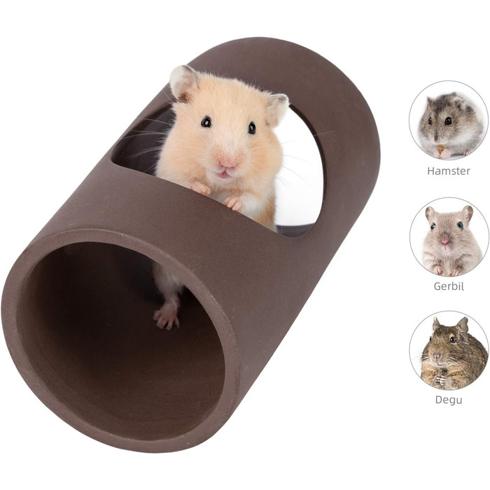 Тунель-притулок для хом'яків, мишей, щурів Niteangel Keramik (Великий)
