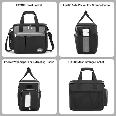 Сумка для собак TAIHOYIN: подорожі літаком, аксесуари для собак, 2 миски, килимок, сумка для ласощів, зелено-чорна