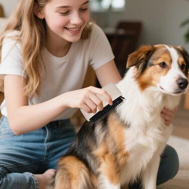 Гребінець для котів – щітка від ковтунів | Догляд за шерстю, щоденний догляд для кошенят та довгошерстих котів, білий
